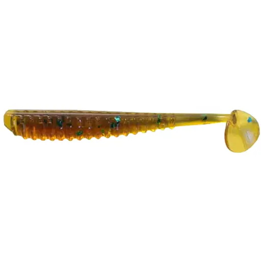 Силікон Reins Aji Ringer Shad 1.5" 565 Motor Oil Green Flake (15 шт/уп)