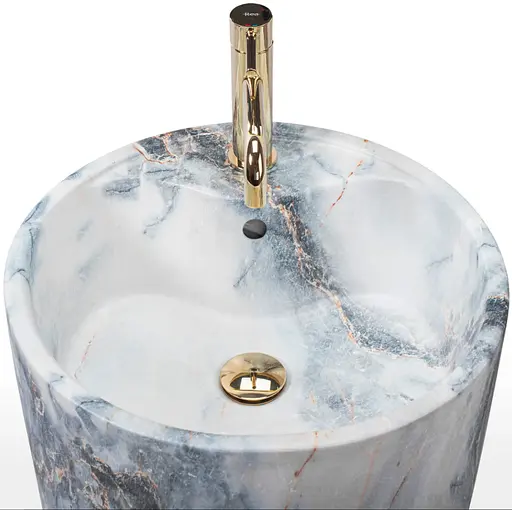 Умивальник Rea Anya granit matt мармур підлоговий REA-U5802, Мармур - фото 2