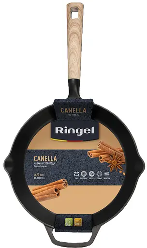 Сковорода Ringel Canella чугунная 20 см без крышки (RG-1100-20 ci) - фото 4