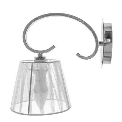 Бра Brille BKL-483W/3 настенное накладное с абажуром E14 CH - фото 4