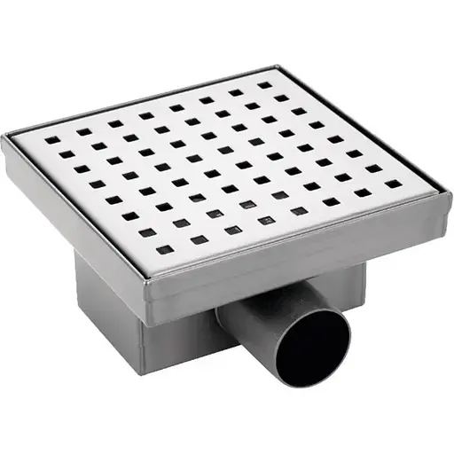 Душовий трап Koer FD02-S150 нержавіюча сталь 150x150 мм AC0683 - фото 1