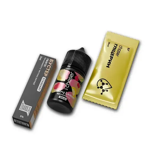 Набор компонентов для самозамеса солевой заправки CHASER Lux Ultra 30 мл CHERRY LEMON Вишня Лимон, 0-50 мг (18056)
