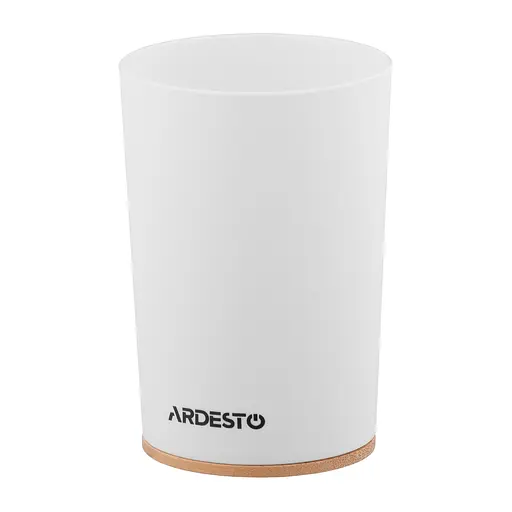 Стакан для зубных щеток Ardesto Minimalism белый 7.8 x 11.3 см (ARHB3105WB)