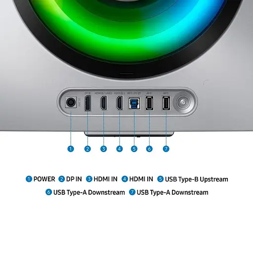 Монитор 34" Samsung Odyssey G8 Curved UWQHD OLED 175Hz (LS34DG852SZXUA) - фото 10