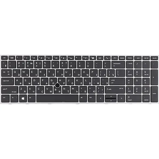 Клавиатура для ноутбука HP Zbook 15 G5 черная, без фрейма, подсветка