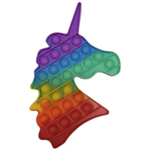 Сенсорна іграшка Pop it єдиноріг різнокольоровий - фото 1
