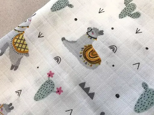 Муслиновая пеленка Moontime "Ламы" - фото 2