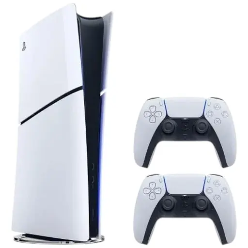 Игровая приставка Sony PlayStation 5 Slim Digital Edition без Blu-ray привода + дополнительный джойстик DualSense White