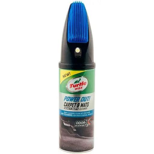 Очиститель текстиля и ковров сверхмощный Turtle Wax Odor-X со щеткой Carpet Mats 400 мл