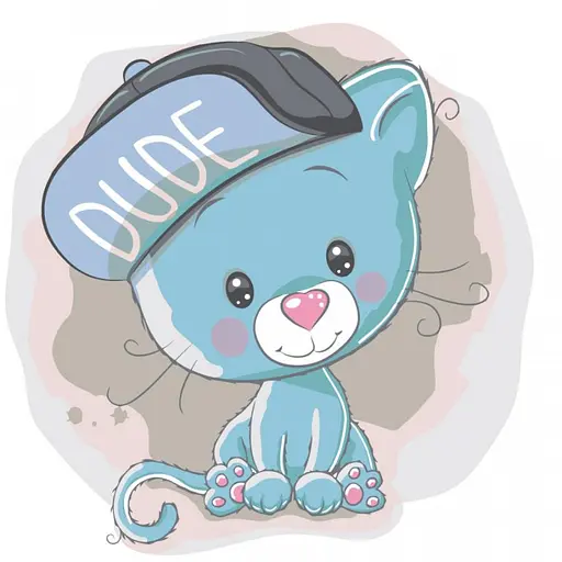 Набор для росписи по номерам Котенок в шапке, Strateg, 30x30 см, ES046