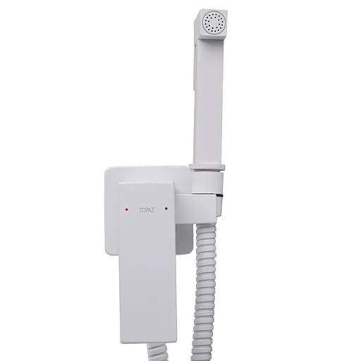 Набір гігієнічного душа прихованого монтажу Topaz Odiss To 18604-H62-WW, Білий - фото 2