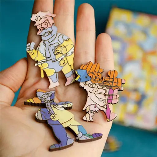 Пазл деревянный Симпсоны, А2, 300+ элементов, Деревянная коробка - фото 9