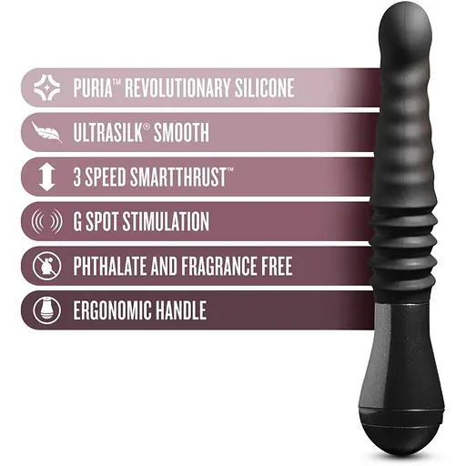 Пульсатор Temptasia by Blush Lazarus Thrusting Dildo Black - фото 2