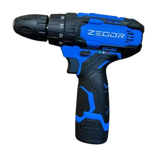 Шуруповерт аккумуляторный Zegor CDA-12/12В/50 Нм/две скорости/2 батареи 12 В 2 Ач/реверс/подсветка
 - фото 5