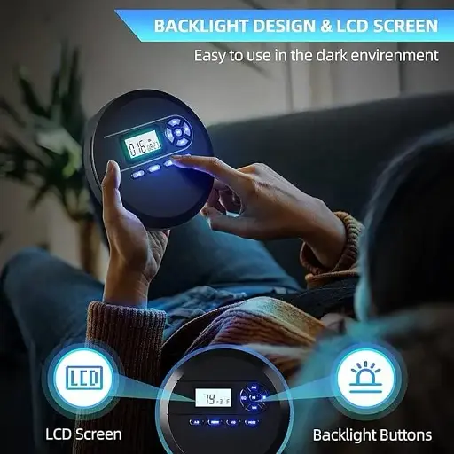 Портативний програвач компакт-дисків MP111B з динаміками та FM-передавачем - фото 3