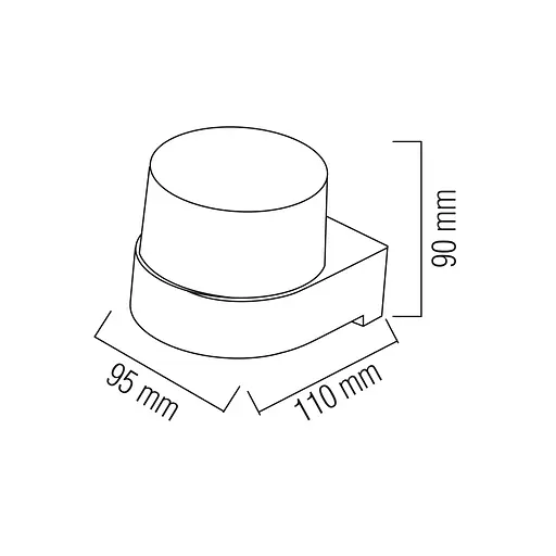 Світильник світлодіодний фасадний KING-5/R 5W настінний чорний - фото 2