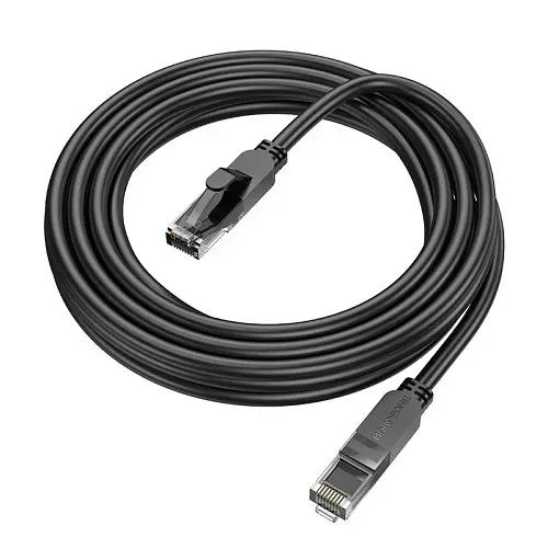Патч-корд BOROFONE BUS01 Category 6 Gigabit network cable(L-3M) черный