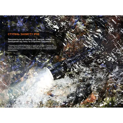 Фонарь ручной Fenix C7 лимитированная серия (Оранжевый) - фото 10