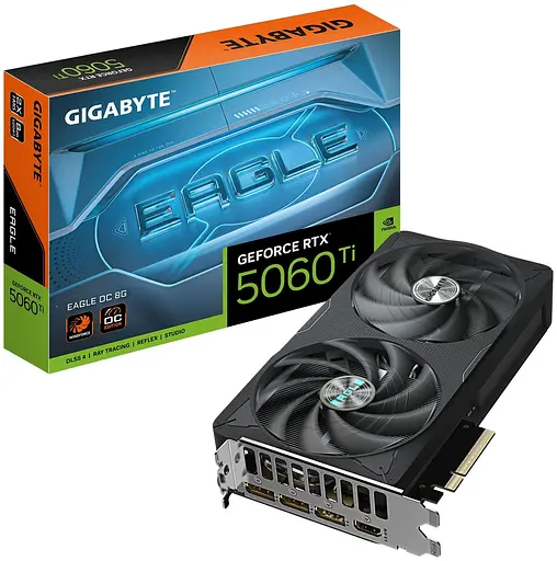 Видеокарта Gigabyte RTX 5060 Ti 8G EAGLE OC (GV-N506TEAGLE OC-8GD) (GDDR7, 128 bit, PCI-E v5.0 x8) - фото 10
