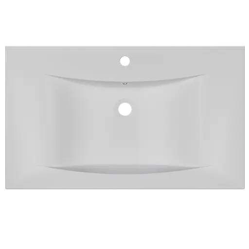 Раковина матова врізна Amidicon Liza 80 802x480 з литого каменю LIZA_80_MAT, Білий матовий - фото 4