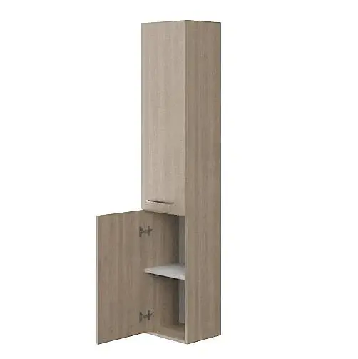 Пенал для ванної кімнати Cersanit Lara підвісний 150х30 см Горіх S926-085 30412 - фото 3