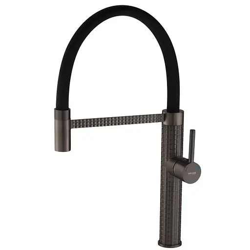 Змішувач для кухні Mixxus Premium Oliwer 017 із силіконовим виливом graphite MI6967 Графит - фото 1