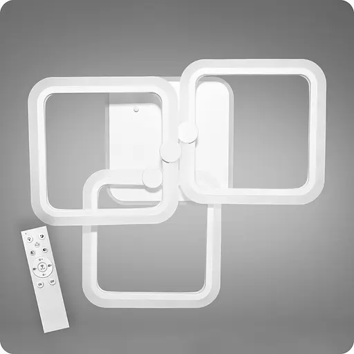 Люстра светодиодная 517 Light 3color с пультом 96Вт Белый (01841) - фото 1