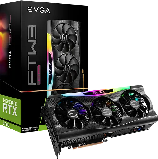Відеокарта GeForce RTX 3080 10GB EVGA FTW3 Ultra Gaming (10G-P5-3897-KL) Б/В - фото 1