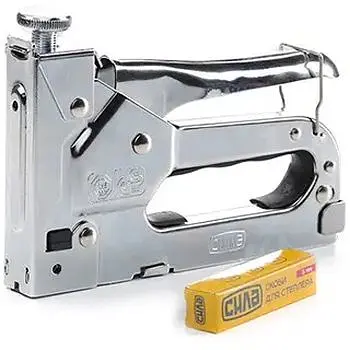 Степлер Сила пружиний для скоби 4-14 мм сталевий корпус регулювання удару колесом