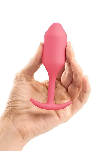 Анальная пробка B-Vibe Snug Plug 2, 10.5 см (розовый) - фото 4