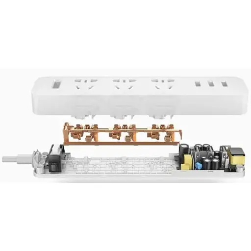 Сетевой фильтр-удлинитель Xiaomi Power Strip 3 розетки + 3 USB белый - фото 1