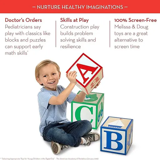 Набор кубиков Melissa & Doug большие деревянные 3 шт. (MD30543) - фото 4