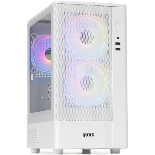Корпус QUBE GEON ARGB White (GEON_GWNU3) - фото 2