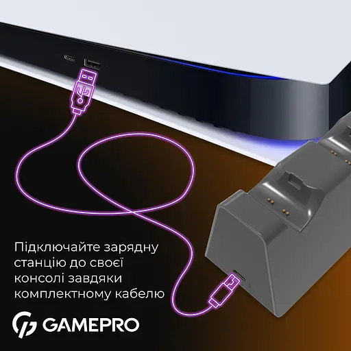 Зарядна станция для геймпадов PS5 GamePro CHS420B - фото 8
