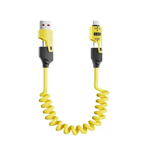 Универсальный кабель 65W + PD TYPE-C Lighting, USB 4-in-1  - фото 1