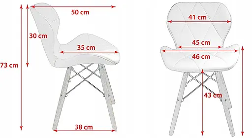 Кресло Jumi Scandinavian Design эко-кожа черный - фото 6