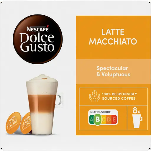 Уцінка. Кава в капсулах NESCAFE Dolce Gusto Latte Macchiato 16 шт. 183.2 г  - фото 2
