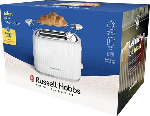 Тостер Russell Hobbs Eden 2S Toaster White 27370-56 - фото 8