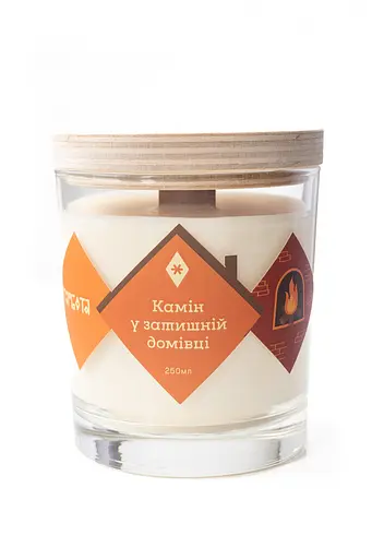 Камін у затишній домівці 250 мл 30 год Стандартні Соєвий віск - фото 1