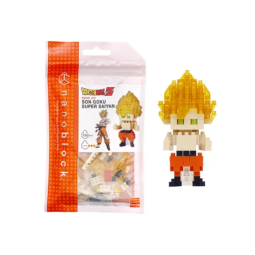 Конструктор Nanoblock Сон Гоку Супер Сайан 130 элементов (124154) - фото 3