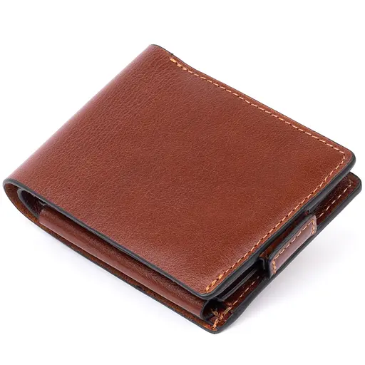 Мужской кожаный кошелек Grande Pelle 11.5х9х2.5 см acs0015036 - фото 2