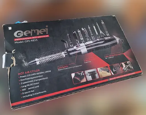 Фен-стайлер Gemei Gm-4833 10 в 1 набір з насадками для укладання волосся - фото 3