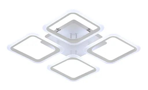 Люстра светодиодная акриловая потолочная 6110-4 WT 74W - фото 4