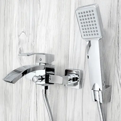 Смеситель для ванны и душа Rea Enzo хром REA-B0223 Хром - фото 6