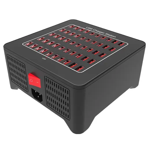 Зарядна станція ILEPO багатопортова на 50 USB портів 250 Вт / мережевий мультизарядний пристрій (19015)