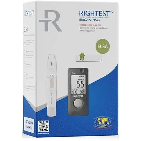 Глюкометр Bionime Rightest Elsa +10 тест смужок