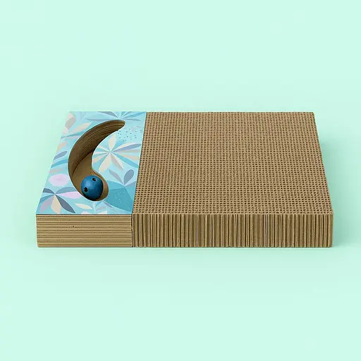 Дряпка Trixie для котів із двома кульками та котячою м'ятою картонна 38х5х30 см [CD] - фото 2