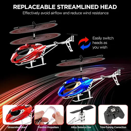 Іграшковий вертоліт Handwell з пультом дистанційного керування у приміщенні - фото 5