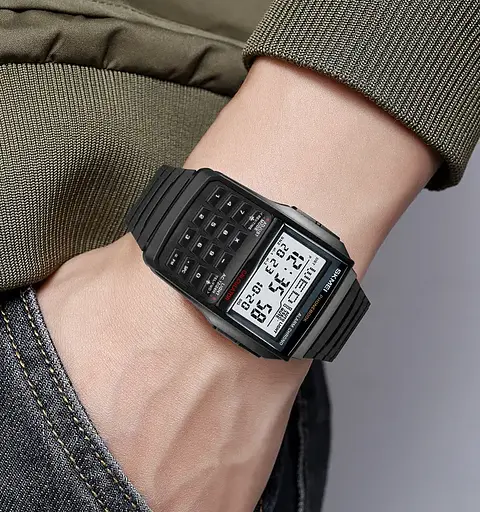 Мужские наручные часы с калькулятором Skmei 2255 (Зеленые) - фото 5