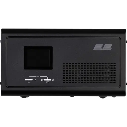 Инвертор 2E HI600, 600W, 12V – 230V, LCD, AVR, 2xSchuko + DC output